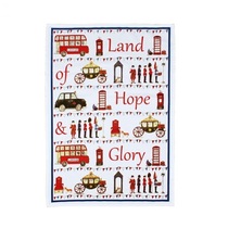 British tourism culture creative commemorative gift boutique British style cotton tea towel British festival celebration