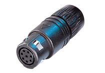 Switzerland NEUTRIK black gold-plated OSC8F eight-pin circular connector miniCOM 8-pin female plug