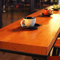 Simple modern bar solid wood by home narrow table cafe long table iron table wall bar table