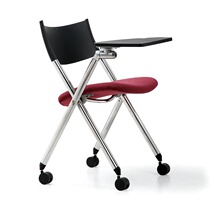High-end multifunction mobile training chair with writing board training listening class chair folding meeting office chair cloth art table and chairs