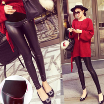 Pregnant women pants autumn and winter New thin slim slim pregnant leather U pants pants pen pants spring and autumn