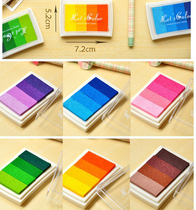 Gradient Color Print Clay Multicolor Color Printed Mud Four Color Gradient Waist Flower Seal Rubber Stamp Print Clay