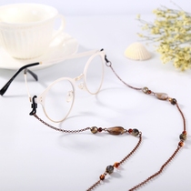 GLASSES chain SZL GLASSES red bronze retro style sunglasses lanyard rope travel accessories