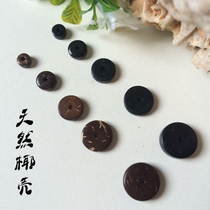 Right-angle positive edge primary color black natural coconut shell spacer gasket Hainan coconut shell buckle Bodhi DIY matching