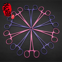 Stainless steel color hemostatic pliers Straight head cat hemostatic pliers Dog hair pliers Pet ear pliers supplies