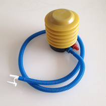 Foot on the manual pump air column bag inflatable cylinder