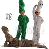 June 1 new product promotion childrens student sports meeting animal modeling green white python performance clothing parent-child dance costume