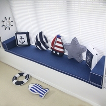 Thickened high-density sponge pad card seat shoe cabinet pad windowsill pad Solid wood sofa mat Mediterranean bay window mat custom-made