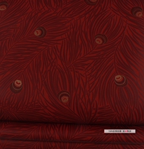 Swedish Import Pure Paper Spot Red Peacock Pattern Genguan TV Background Wall Wallpaper