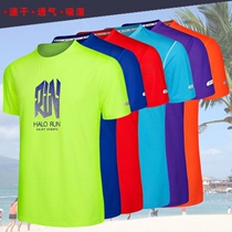 Summer short sleeve round neck T-shirt mens badminton Jersey womens table tennis top running mountain climbing breathable quick-drying casual wear