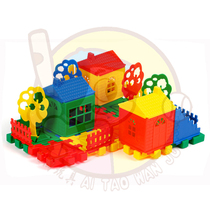 Kindergarten early education puzzle childrens snowflake building blocks plastic splicing assembly toys to assemble large thick gifts