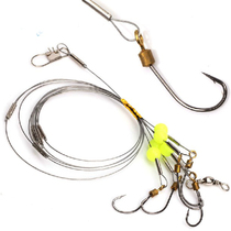 Steel wire string hook fishing group sea fishing pill world rotating ring anti-winding sea Rod explosive hook carp carp hook Carp Hook throwing Rod Hook hook