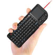 2 4GHz Bluetooth mini wireless keypad with touchpad backlight Air flying mouse computer keyboard