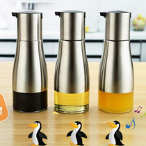 High borosilicate corrosion-resistant glass oil pot creative wine bottle sesame oil bottle kitchen supplies leak-proof oil bottle foreign kitchen sink