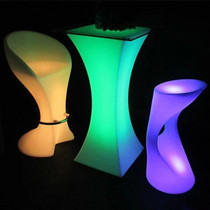 Light-emitting bar square bar table high cocktail table led super bright colorful transformation remote control light-emitting furniture
