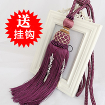 High-end European curtain hanging ball tied with rope decorative accessories Silk flow soda hook hog hog crystal curtain buckle