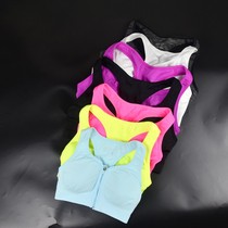 American original single womens sports underwear bra vest-style womens running before opening zipper without steel circle pen bra