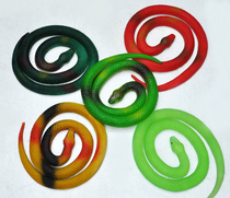 Childrens 65CM rubber snake whole toy batch Halloween April Fools Day funny funny scary simulation snake