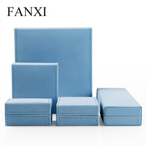 FANXI Fanxi wedding proposal ring box Sky blue necklace bracelet Jewelry box Brand custom packaging