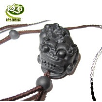 Geng is light Suramadu coast Bian-stone lucky brave worn pendant Bian-stone brave fall worn pendant Xuan Huang Bian-Stone