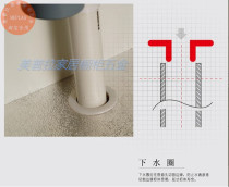 Cabinet Bath Cabinet Washbasin Sink Water Ring Hot and Cold Water Ring Sealing Ring Down Water Ring Opening Sleeve Tube Sleeve