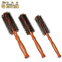 Taiwan Hair Wei goose SM-1601 Bristle comb Round roll comb Blow straight hair curly hair comb Pear flower head roll comb Wooden comb