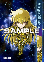 (Officially authorized)Saint Seiya Chronicles Q Edition Metal card Golden Soul 013 Virgo