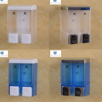 Beiao double-headed plastic soap dispenser Hotel room bathroom manual wall-mounted toilet Transparent soap dispenser dispensing