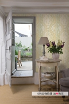 wq wallpaper US import pure paper wall paper Feld American neoclassical brief wind Damascus