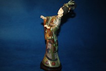 Antique-grade old materials out of print old goods collection 60 s foreign trade old cloisonne Lady ornaments