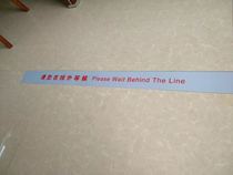 ICBC One meter line logo ICBC glass door affixed with ICBC New vi logo