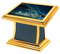 Stainless steel floor light box Lobby horizontal guide table Guide arch Floor flat display table Large guide table