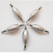 Double-headed swivel ring lead sinker with lead eight-character ring with lead swivel ring lead-containing connecting ring 1 5g-15g clip lead pin