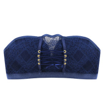 Beautiful back womens strapless bra Invisible upper bracket non-slip underwear thickened chest patch without strap Wrapped chest without bandeau