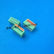 Screw-free spring PCB terminal block KF141V-2 54-1P straight needle splicable copper environmental protection