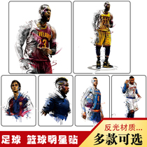 Scratch block personality stickers Kobe Messi football basketball star stickers car body tail creative decorative stickers