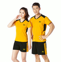 2018 New Mizuno table tennis suit men and women sportswear couples short sleeve cotton volleyball suit