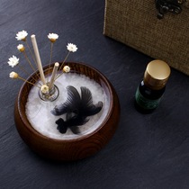 Chinese 3d three-dimensional goldfish resin painting aromatherapy living room decoration Home home decoration Wedding creative Birthday gift