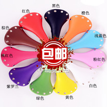 Retro Rivet Cushion Seat Cushion Seat Bag Saddle Bike Mountain Bike Cushion Saddle Color Upscale Dead Flying Saddle