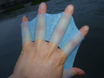 Swimming training webbed adult men and women children paddles silicone gloves swimming frog webbed speed up swimming