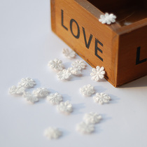 (Flower Mirror) Doll Hand Accessories Doll Dress DIY Mini White Water Soluble Flower Cloth Embellished 1 2CM