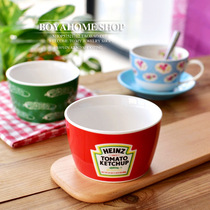 Clearance Centennial old enterprise order ceramic European Shuffrey grilled bowl pudding bowl mustard vegetable bowl baby supplement Bowl