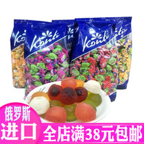 Full imported Russian candy Ronnie sandwich fudge 250 grams of fruit sugar a variety of flavors of snacks