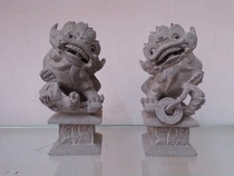 16CM boutique Blue Stone Xiaonan lion lion lion small town house evil stone carving ornaments factory direct sales