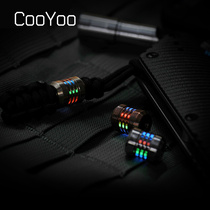 CooYoo Flying Fire Lumen Tube Pendant EDC Self-luminous DIY Bracelet String Beads Personalized Pendant