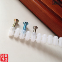 Furniture nut hinge Self-tapping screw expansion tube Warhead shape screw Plastic embedded nut row expansion tube