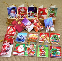Christmas Small Card Greeting Cards Christmas Tree Decorations Wish Cards Cute Mini Christmas Small Chandelia Santa Santa Claus