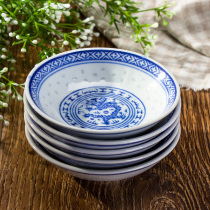 Jingdezhen Ceramic special price green flower Lingang 3-inch seasoning disc porcelain sauce Vinegar Dish seasoning Saucer Dish for small grocery dishes