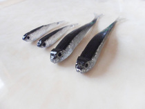 7 5CM13CM Luya bait transparent gray small fish false bait false bait soft fish fresh water sea water pass