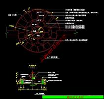 A small square landscape expansion cad drawing garden dwg drawing